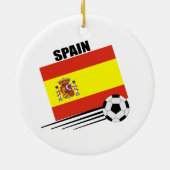 Spanisches Fußball-Team Keramikornament (Hinten)