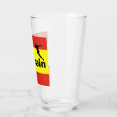 Spanisches Fußballspiel Glas (Links)