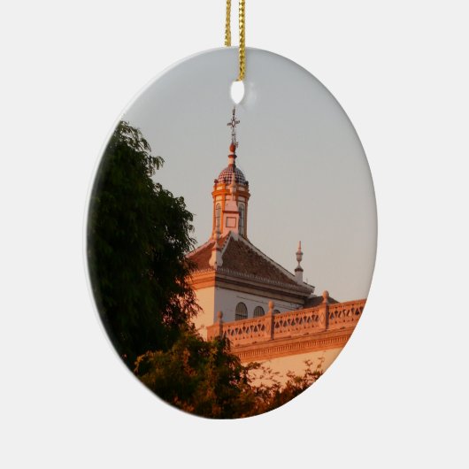 Spanisches Gebäude Keramikornament (Rechts)