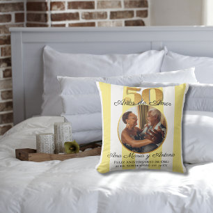 Spanisches Geschenk zum 50. Hochzeitstag für Ehepa Kissen
