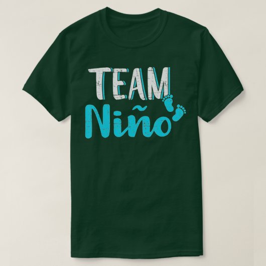 Spanisches Geschlecht enthüllt Team nio Junge mexi T-Shirt (Design vorne)