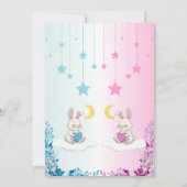 Spanisches Geschlecht offenbart Nino o Nina Einladung (Rückseite)