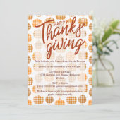 Spanisches glückliches Erntedankfest Kürbiskins Einladung (Stehend Vorderseite)