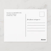 Spanisches Gracias-Foto zur Beerdigung Postkarte (Rückseite)