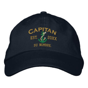 SPANISCHES grünes Gold EL Capitan personalisiert Bestickte Baseballkappe