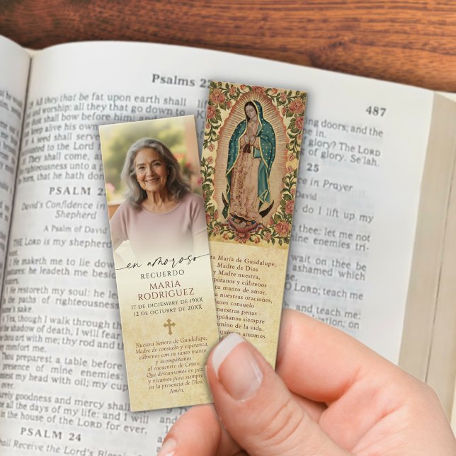 Spanisches Guadalupe-Gedenkfoto-Mini-Lesezeichen (Von Creator hochgeladen)