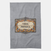 Spanisches Hauszeichen (anpassbar) Geschirrtuch (Vertikal)