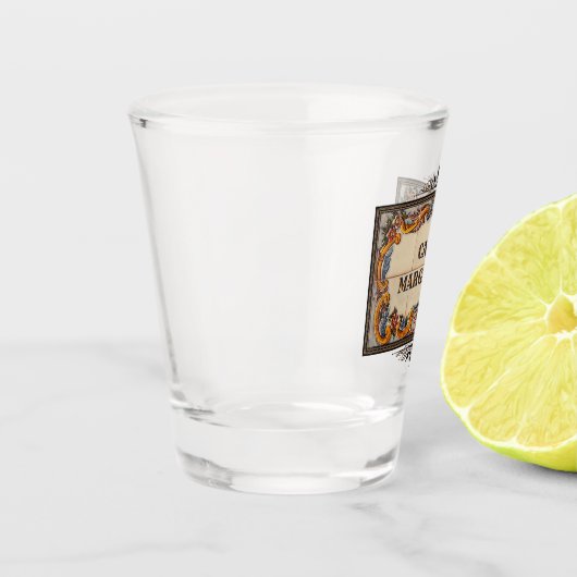 Spanisches Hauszeichen (anpassbar) Schnapsglas (Links)