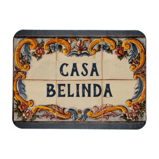 Spanisches Hauszeichen (Text anpassbar) Magnet