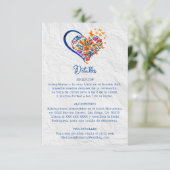 Spanisches Herz und Schmetterlinge Mexikanische Ho Einladung (Stehend Vorderseite)