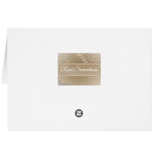 Spanisches Hochzeitskarte felicidades por SU boda (Rückseite Horizontal)