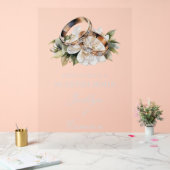 Spanisches Hochzeitsschild mit Ring Acrylschild (Hochzeit)