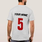 Spanisches Hockey-Logo mit Rückseite T-Shirt (Rückseite)