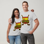 Spanisches Hockey-Logo mit Rückseite T-Shirt (Unisex)