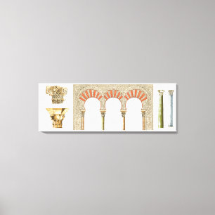 Spanisches islamisches Kalifat Art. wölbt Leinwanddruck