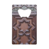 Spanisches Kirchentürhaus Gottes Tor zum Himmel Kreditkarten Flaschenöffner (Rückseite)