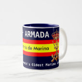 Spanisches königliches Marineobergefreites 1. Zweifarbige Tasse (VorderseiteRechts)