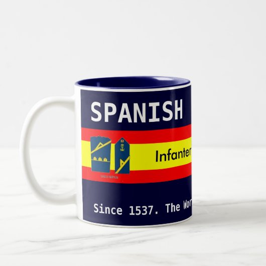 Spanisches königliches Marineobergefreites 1. Zweifarbige Tasse (Links)