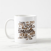 Spanisches Lehrer-Geschenk Kaffeetasse (Links)