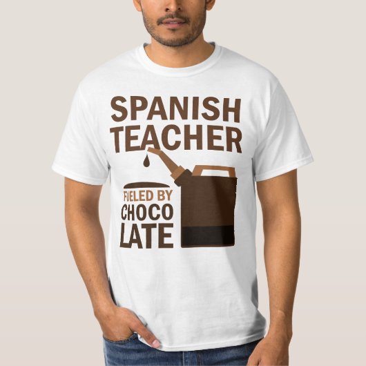 Spanisches Lehrer-(lustiges) Geschenk T-Shirt (Vorderseite)