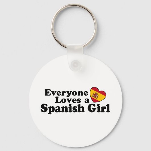 Spanisches Mädchen Schlüsselanhänger (Vorderseite)
