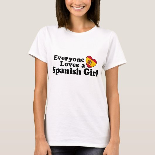 Spanisches Mädchen T-Shirt (Vorderseite)