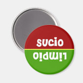 Spanisches Magnet für saubere Spülmaschine (Vorderseite/Rückseite)