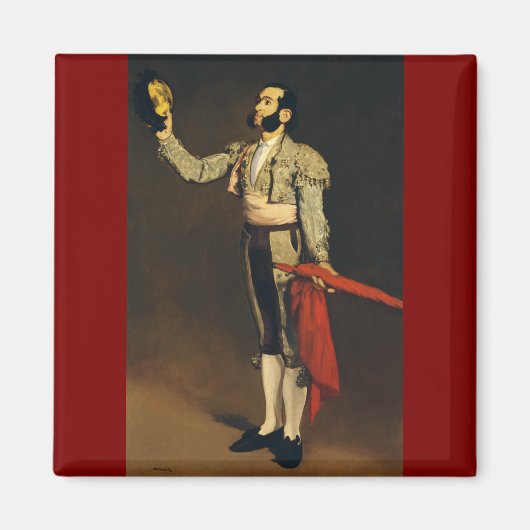 Spanisches Matador von Edouard Manet Magnet (Vorne)