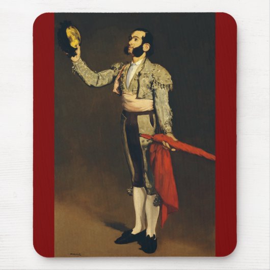 Spanisches Matador von Edouard Manet Mousepad (Vorne)