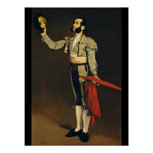 Spanisches Matador von Edouard Manet Poster (Vorderseite)