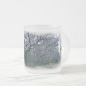 Spanisches Moos auf Eichen-Baum-mattierter Schale Mattglastasse (VorderseiteRechts)