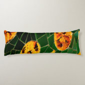 Spanisches Mosaik, grün und gelb Seitenschläferkissen (Rückseite)