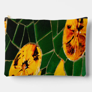 Spanisches Mosaik, grün und gelb Zubehörtasche