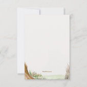 Spanisches Moss Beileid Dankeschön Karte (Rückseite)