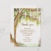 Spanisches Moss Beileid Dankeschön Karte (Vorne/Hinten)