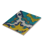 spanisches Motiv auf einer kleinen Kachel (Seite)