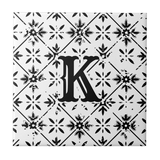 Spanisches Muster — Distressiver Schnitt | Fliese (Vorderseite)