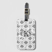 Spanisches Muster — Distressiver Schnitt | Gepäckanhänger (Vorderseite Vertikal)