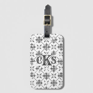 Spanisches Muster — Distressiver Schnitt   Gepäckanhänger