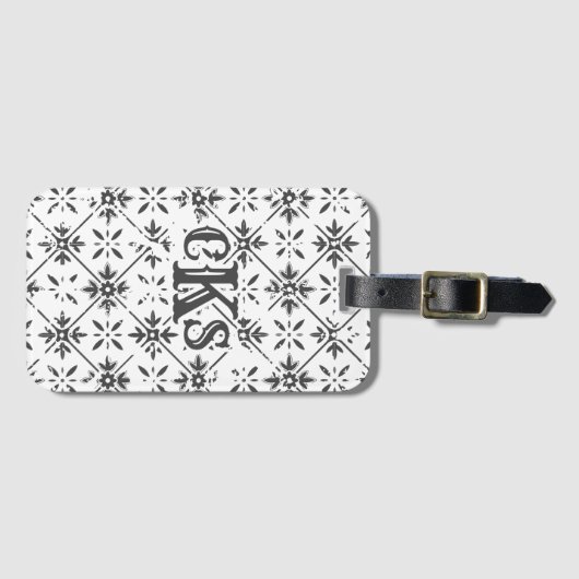 Spanisches Muster — Distressiver Schnitt | Gepäckanhänger (Vorderseite (Horizontal))