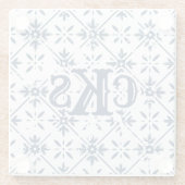 Spanisches Muster — Distressiver Schnitt | Glasuntersetzer (Rückseite)