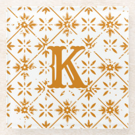 Spanisches Muster — Distressiver Schnitt | Glasuntersetzer