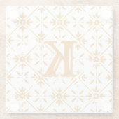 Spanisches Muster — Distressiver Schnitt | Glasuntersetzer (Rückseite)