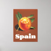Spanisches Orangenplakat Leinwanddruck (Vorderseite)