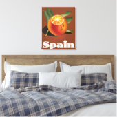 Spanisches Orangenplakat Leinwanddruck (Insitu (Schlafzimmer))