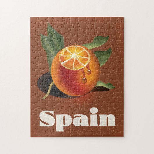 Spanisches Orangenplakat Puzzle (Vertikal)