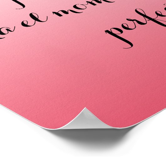 Spanisches Poster - Pink ombre - Keine Espresse.. (Ecke)