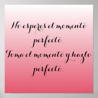 Spanisches Poster - Pink ombre - Keine Espresse..