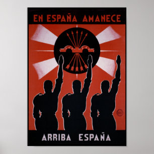 Spanisches Propagandaposter aus dem Zivilen Krieg Poster