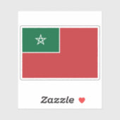 Spanisches Protektorat unter der Flagge Marokkos ( Aufkleber (Blatt)